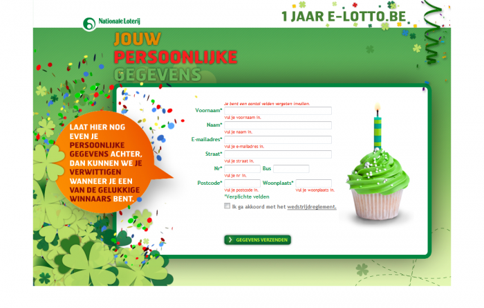 Tim Smits website E-lotto