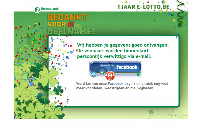 Tim Smits website E-lotto