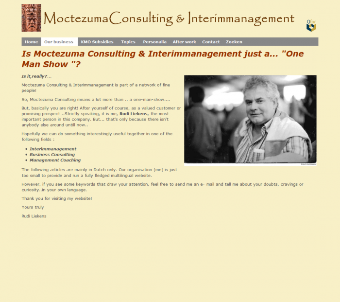 Tim Smits website moctezuma