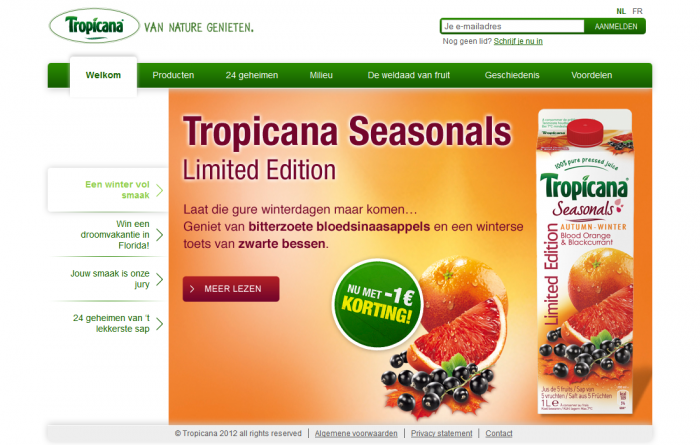 Tim Smits website Tropicana