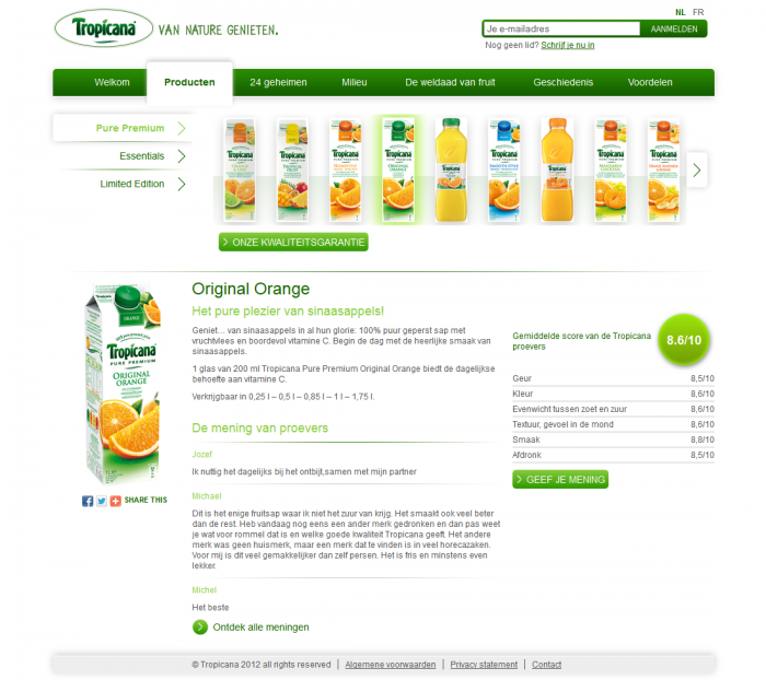 Tim Smits website Tropicana